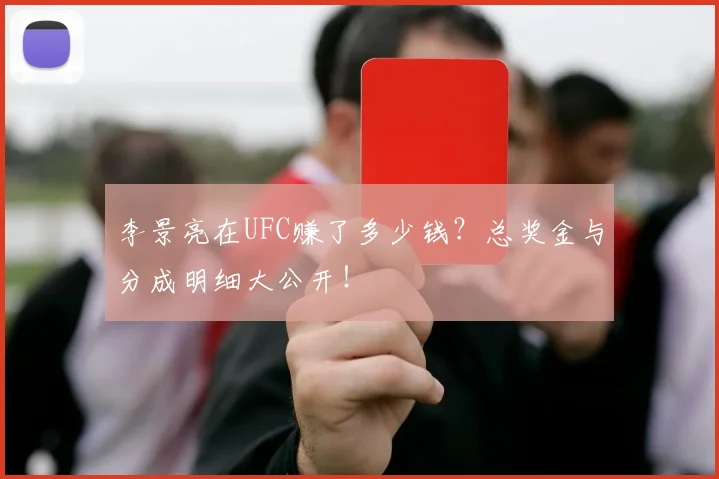 李景亮在UFC赚了多少钱?总奖金与分成明细大公开!