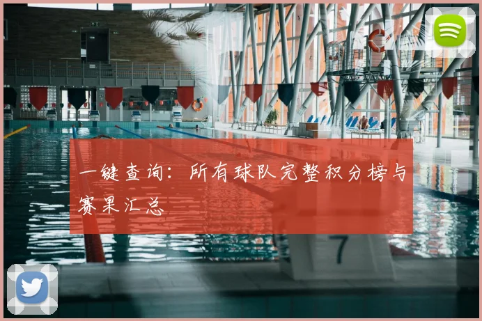 一键查询：所有球队完整积分榜与赛果汇总
